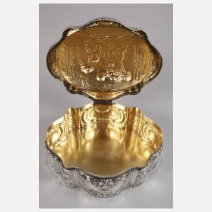 Silberdose mit Putten