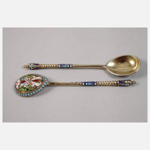 Sechs Silberlöffel Russland