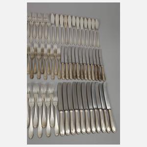 Großes Speisebesteck Silber