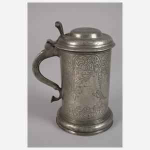 Walzenkrug Schlesien Zinn