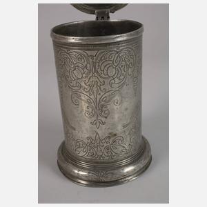 Walzenkrug Schlesien Zinn