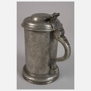 Walzenkrug Schlesien Zinn