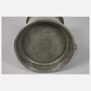 Walzenkrug Schlesien Zinn