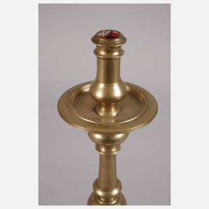 Paar französische Messingleuchter