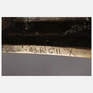 Paar französische Messingleuchter