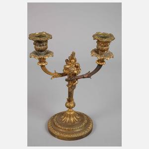 Paar französische Kaminleuchter