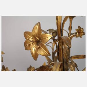 Floraler Messingleuchter