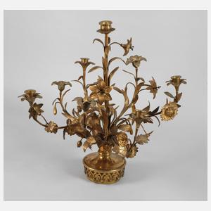 Floraler Messingleuchter