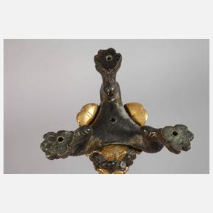 Paar klassizistische Kaminleuchter