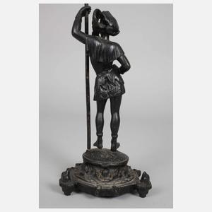 Paar figürliche Eisenleuchter