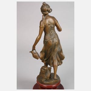 Jugendstilmädchen an der Quelle