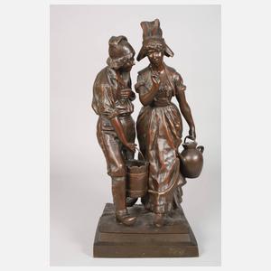 S. E. Görlin, auf dem Weg zum Brunnen