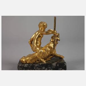 Dionysischer Satyr auf Ziegenbock