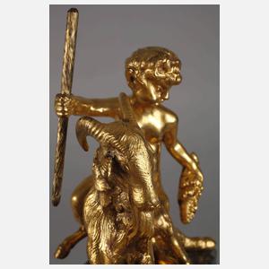 Dionysischer Satyr auf Ziegenbock