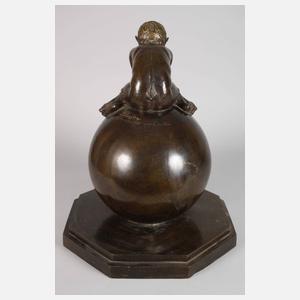 Paul Silvestre, große Brunnenfigur mit Faun