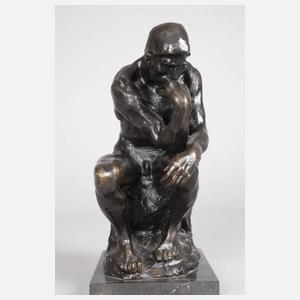 Bronzefigur "Der Denker"