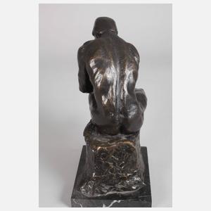 Bronzefigur "Der Denker"