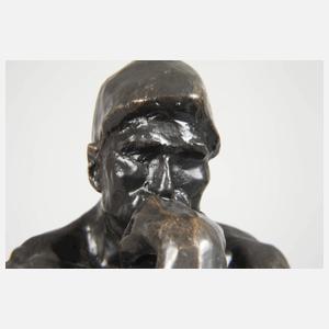 Bronzefigur "Der Denker"
