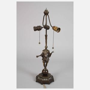 Roland Paris, figürliche Tischlampe "Jongleur"