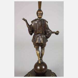 Roland Paris, figürliche Tischlampe "Jongleur"
