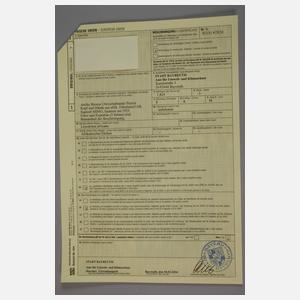 Claudio Mimo Blasco, Chryselephantin Pierrot + Papiere im Expertisenordner