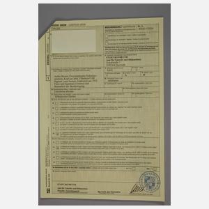 Louis Sosson, Eishockeyspielerin + Papiere im Expertisenordner