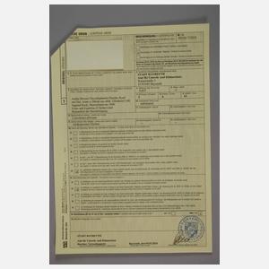 Hans Keck, Chryselephantin Pierrette + Papiere im Expertisenordner