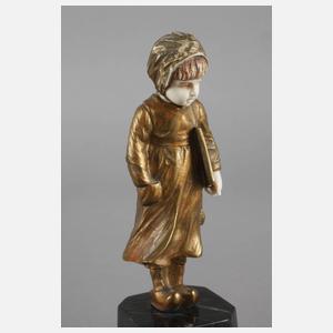 Chryselephantin Holländermädchen + Papiere im Expertisenordner