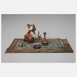 Paar Wiener Bronzen Bergmann