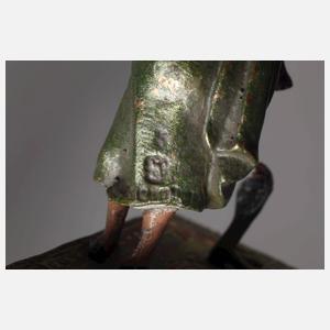 Paar Wiener Bronzen Bergmann