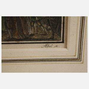 Gottlieb F. Abel, "Der Krönungszug von Leopold II"