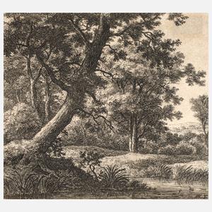 Anthonie Waterloo, Der schräg wachsende Baum