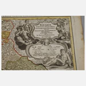 Johann Baptist Homann, Kupferstichkarte Bayern