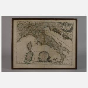 Giovanni de Rossi, Kupferstichkarte Italien