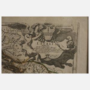 Giovanni de Rossi, Kupferstichkarte Italien