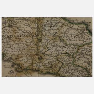 Giovanni de Rossi, Kupferstichkarte Italien