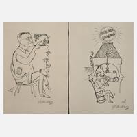 Herbert Sandberg, Paar Graphiken Bertolt Brecht111