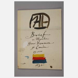 Horst Janssen, Vorzugsausgabe