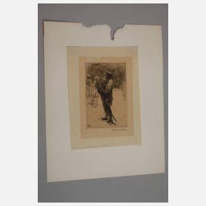 Leopold Graf von Kalckreuth, Harmonikaspieler