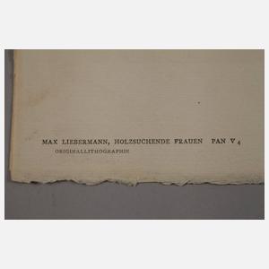 Prof. Max Liebermann, "Holzsuchende Frauen"