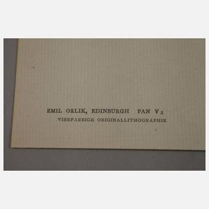 Prof. Emil Orlik, "Edinburgh"