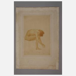 Théophile Alexandre Steinlen, Sitzender Frauenakt