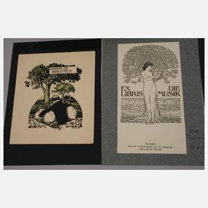 Konvolut Jugendstilexlibris