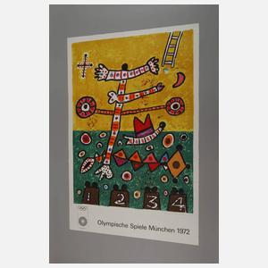 James Alan Davie, Plakat für Olympische Spiele 1972