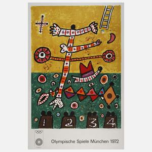 James Alan Davie, Plakat für Olympische Spiele 1972
