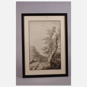 Jakob Philipp Hackert, Alter Baum am Wegesrand