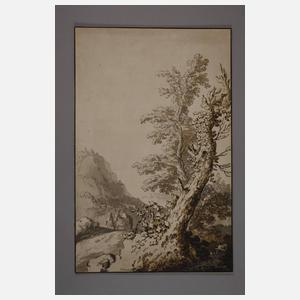 Jakob Philipp Hackert, Alter Baum am Wegesrand