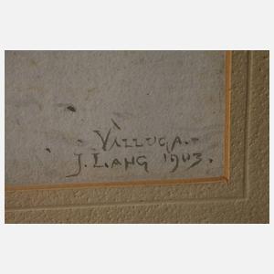 Josef Adolf Lang, attr., Zwei Gebirgslandschaften