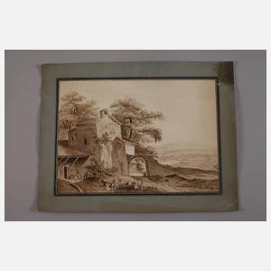 G. Ducret, Italienische Landschaft