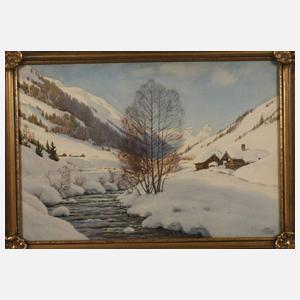 Carl Kessler, Verträumte alpine Winterpartie